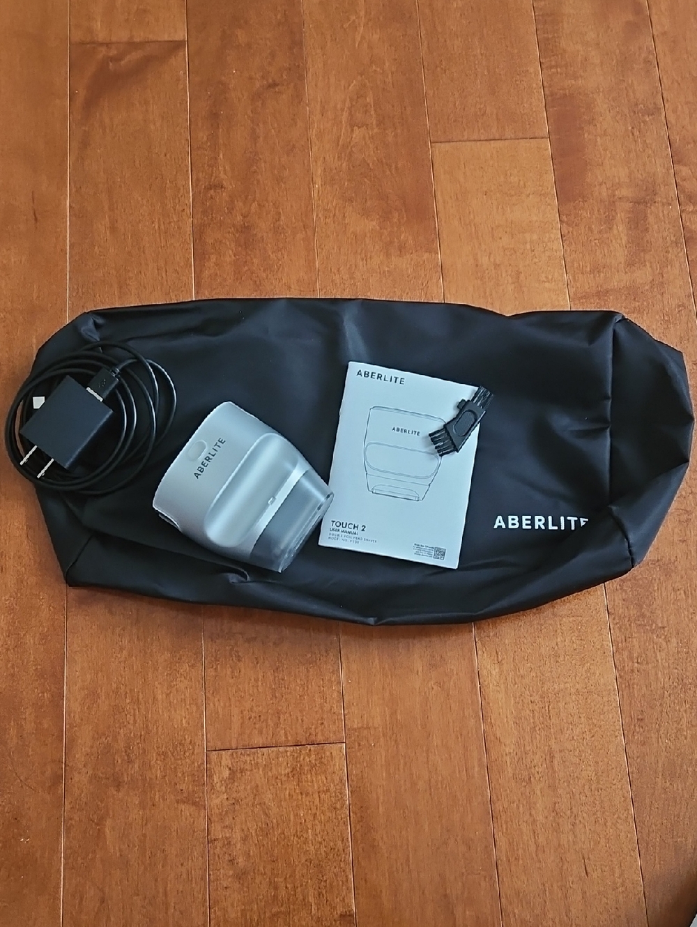 New ABERLITE Touch 2 Portable Light with Carry Bag - Black & Silver